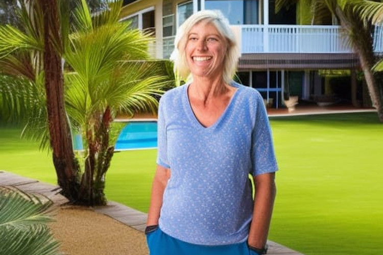 Susan a Gutter Cleaning Customer in Coffs Harbour is Smiling