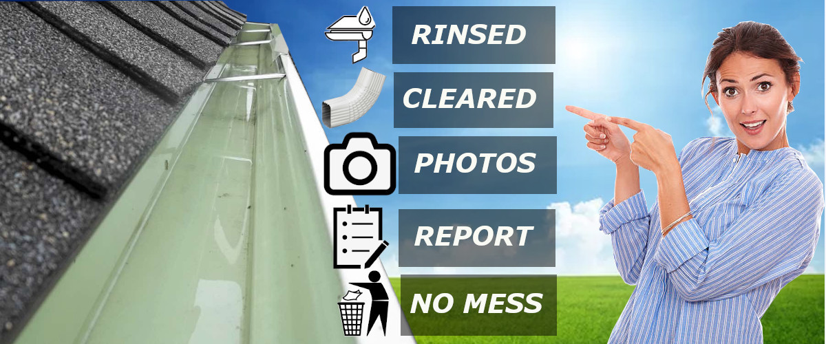 Man Cleaning Gutters in Coffs Harbour whilst a Potential Customer is making phone calls.