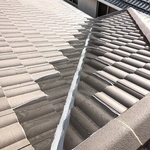 Gutter Guard Installed on a Roof Valley in Canberra