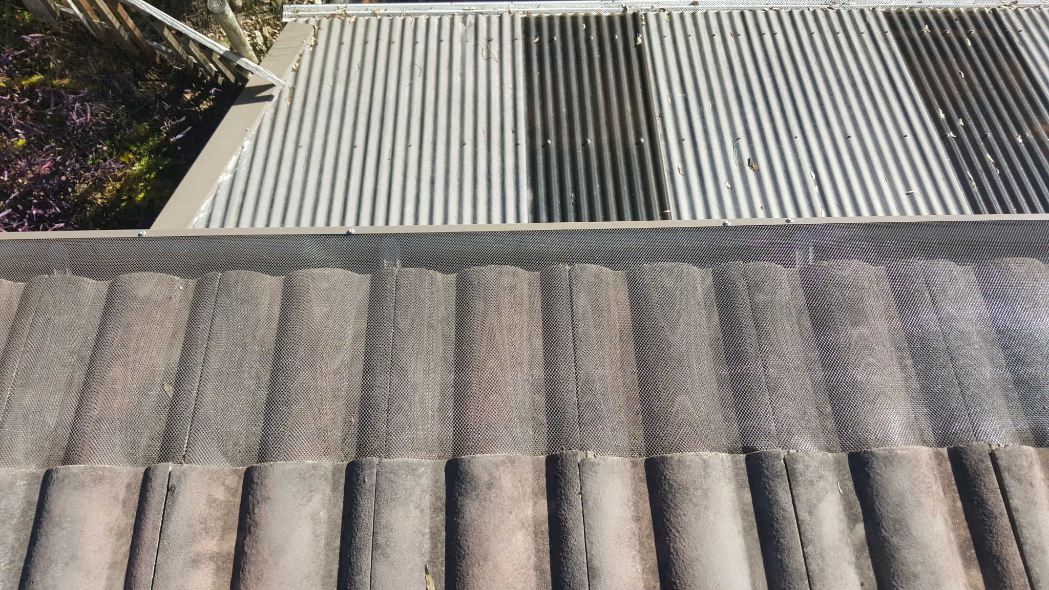Brown Coloured Gutter Guard Installation in Canberra